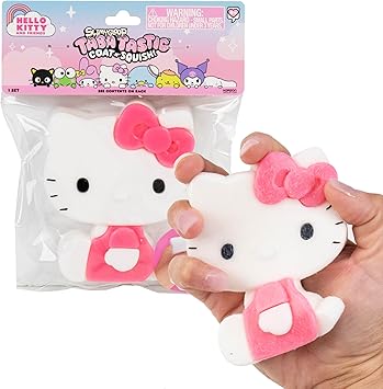 Hello Kitty and Friends SLIMYGLOOP Taba TasticTM, Sanrio Taba Squishy Making Kit for Kids with Ultra Soft Hello Kitty Squeeze Toy & Flocking Fiber, Cute Sensory Bin Filler Sensory Toys for Kids
