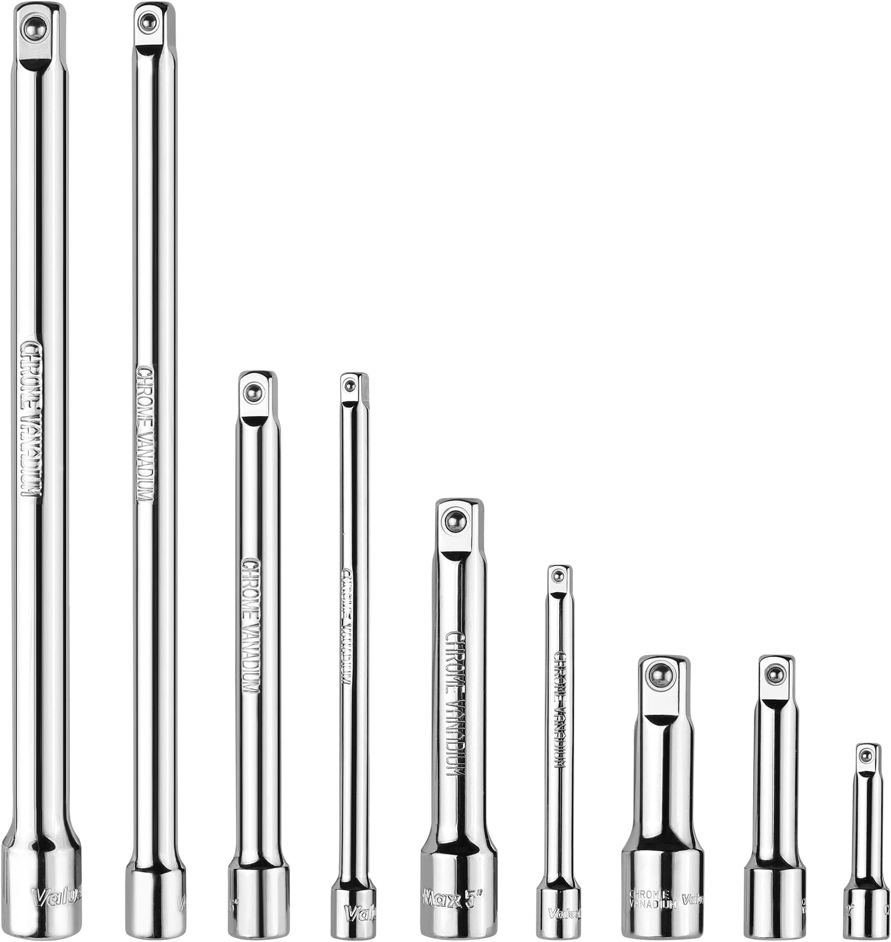 StrugDeas 4 Piece 1/4 Inch Drive Extension Bar Set, 1/4 Inch India