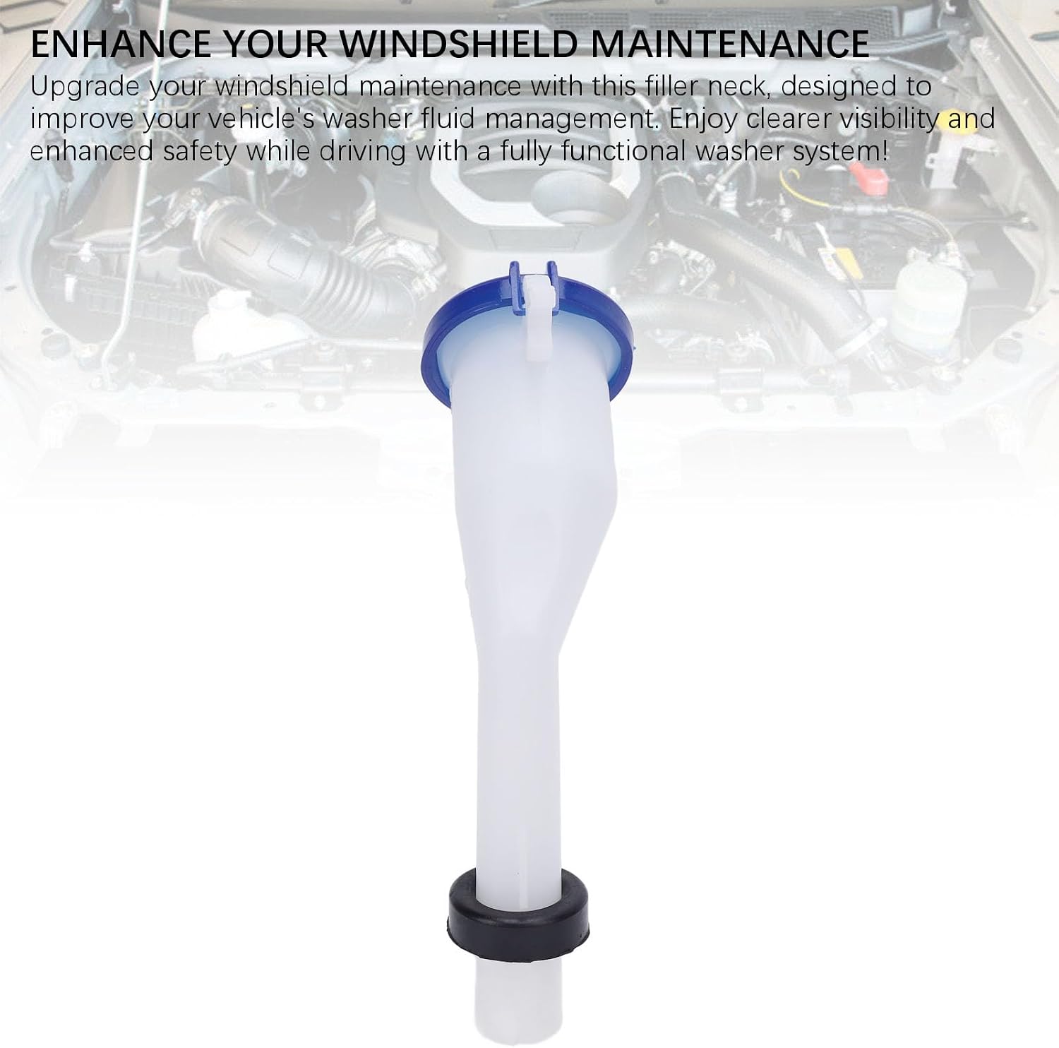 Washer Fluid Reservoir Filler Tube, Washer Bottle Filler Neck,Smoother Refueling Compatible for Focus 2012 to 2017