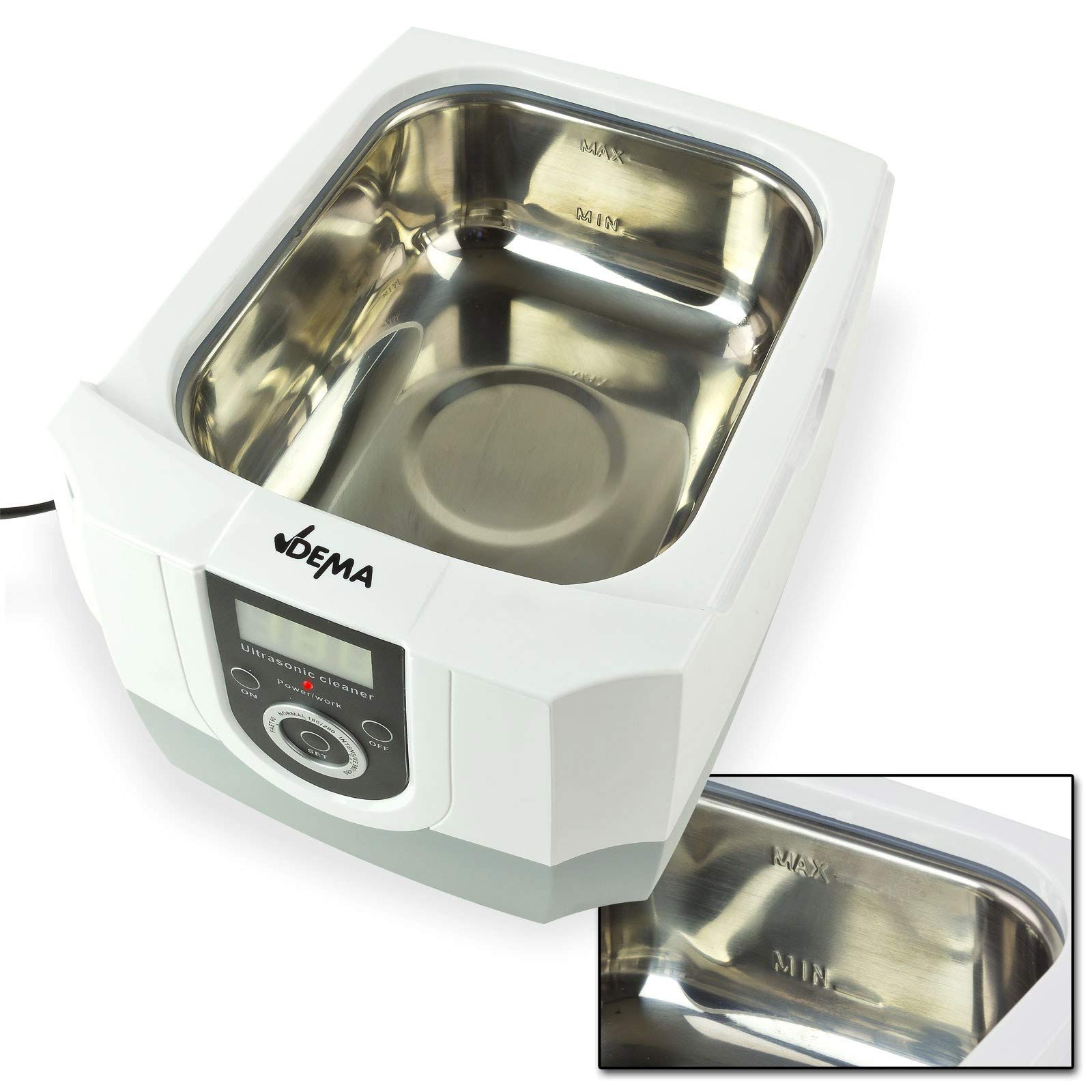 DEMA Ultraschallreiniger 1,4 L 70 W – Ultraschall Reinigungsgerät, Ultraschallbad, Ultraschallgerät, Reinigungsbad – präzise, leistungsstark, langlebig – Werkstatt, Schmuck, Brillen, Elektronik
