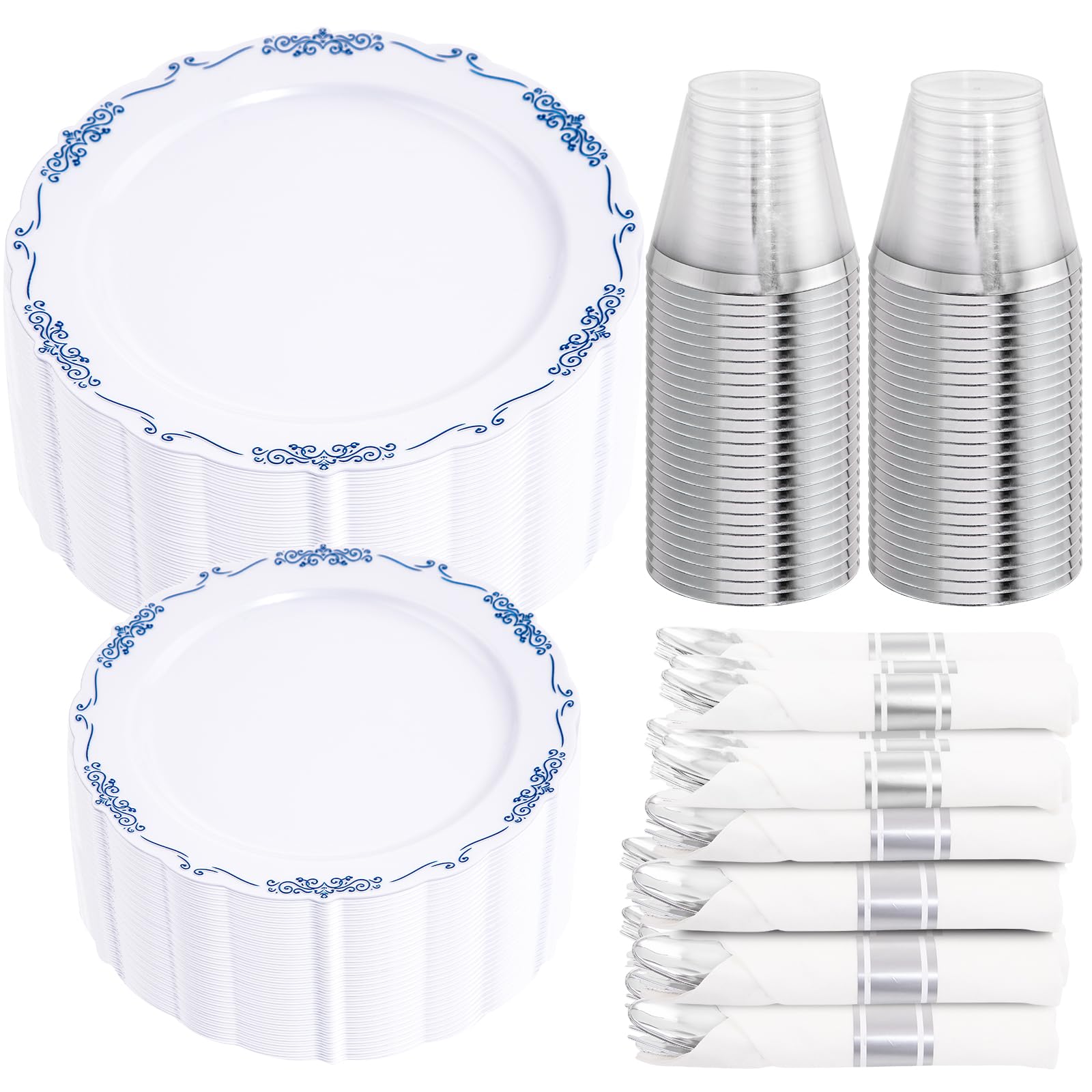 DaYammi Gold Dinnerware Set - 350 Piece -30