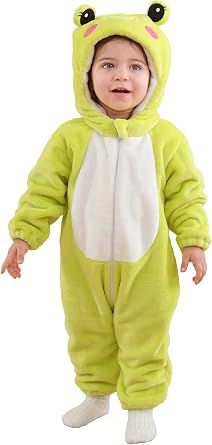 CuteOn Toddler Halloween Costume Onesie Cosplay Romper Christmas Infants Baby Costume Frog 3Months-4Years