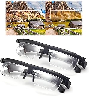 Vifocus Eyeglasses vifocus Glasses Adjustable Focus Glasses Near and Far Sight Adjustable Reading Glasses (2PCS)