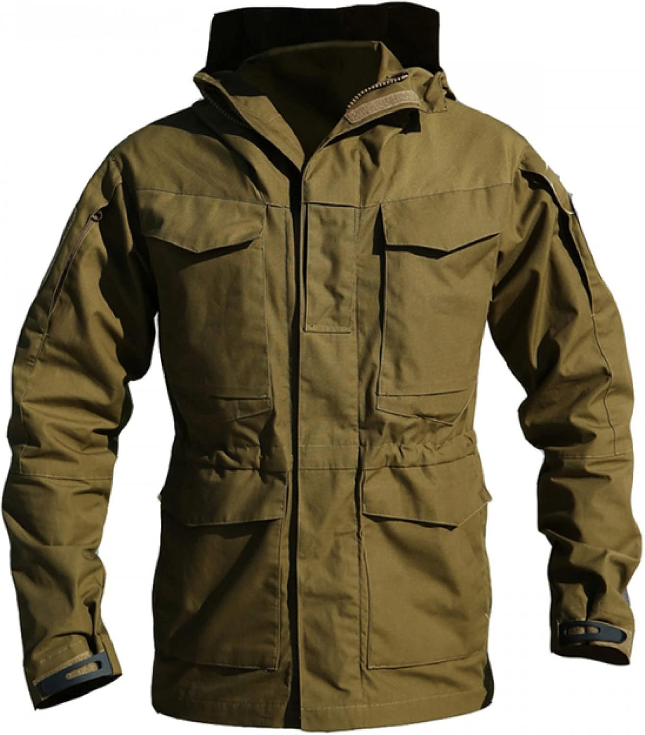 Tactical Jacket Men's Waterproof Windbreaker Jacket Men's Hooded Jacket Outdoor Fishing/Hiking Jacket