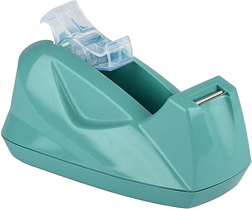 Miniatura 2 de Acrimet Dispensador de cinta de escritorio premium, plástico, base antideslizante (resistente) (color verde sólido)