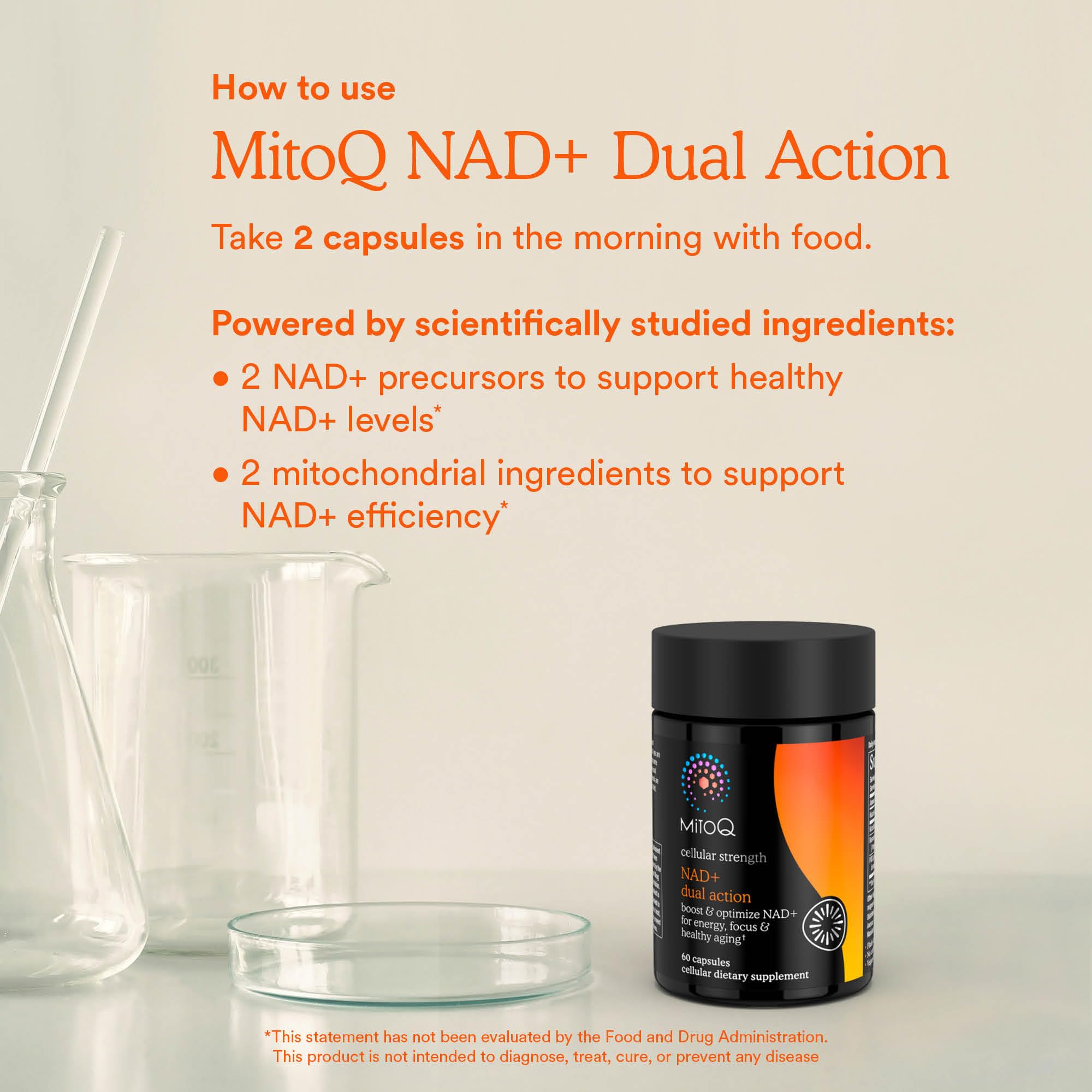 MitoQ NAD+ Dual Action - Nicotinamide Riboside & Resveratrol - 60 Caps — Amazon image 9
