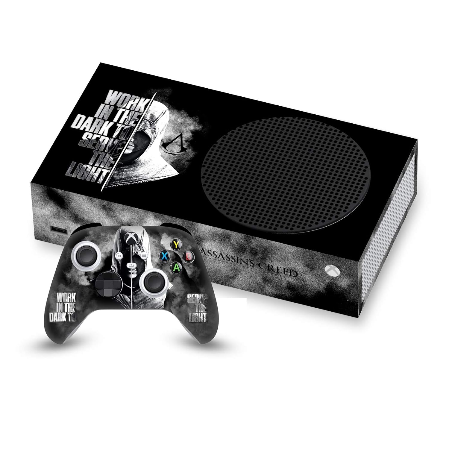 Head Case Designs Officially Licensed Assassin's Creed Half Legacy Typography Vinyl Sticker Gaming Skin Case Cover Compatible with Xbox Series S Console and Controller Bundle