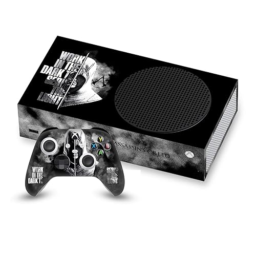 Head Case Designs Funda de vinilo con licencia oficial de Assassin's Creed Half Legacy Typography para videojuegos, compatible con consola Xbox