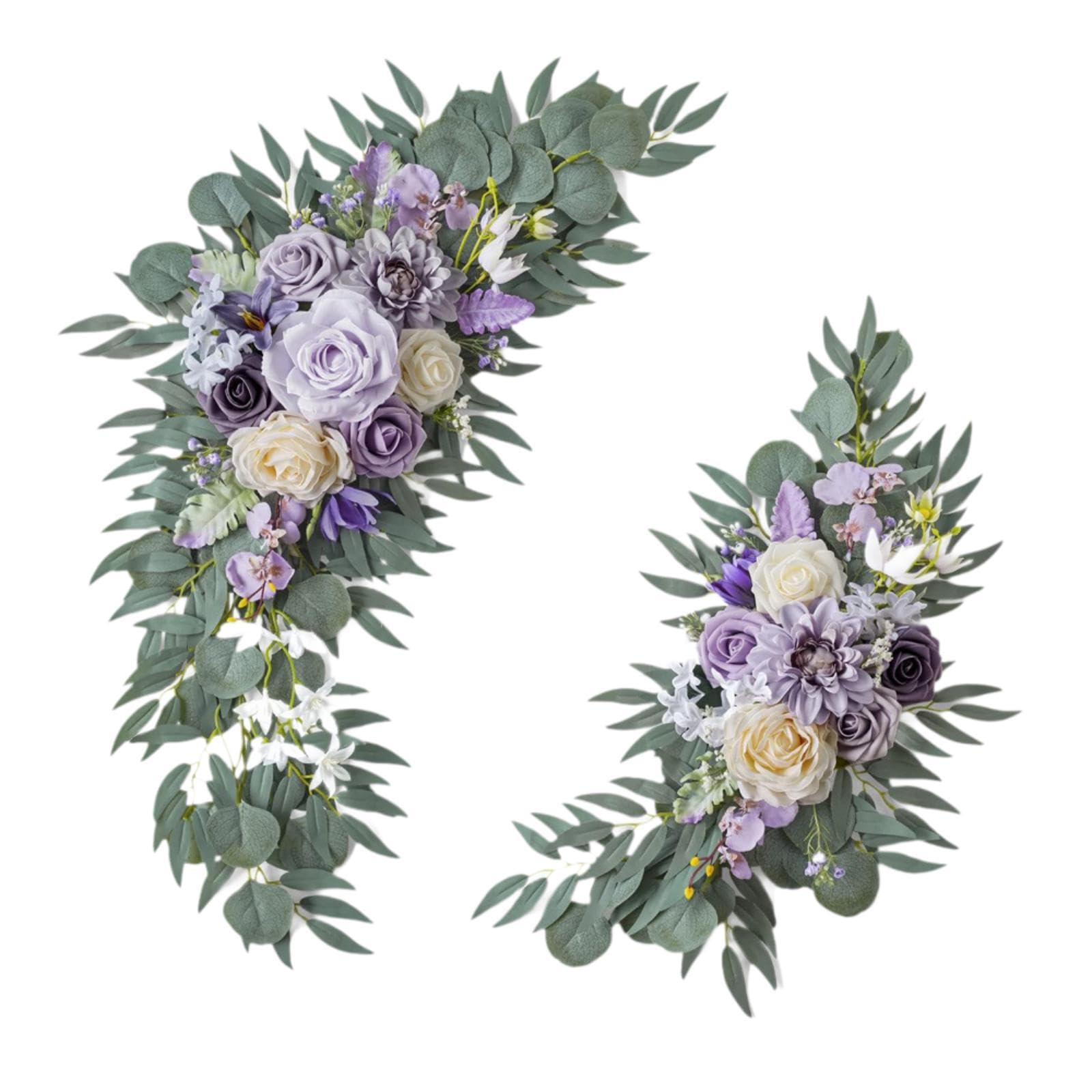 Zambuph Artificial Flower Swag Wall Backdrop Decor Offers Stunning Visual Appeal At Weddings And Parties Infusing Charm And Delicate Beauty Wedding Artificial