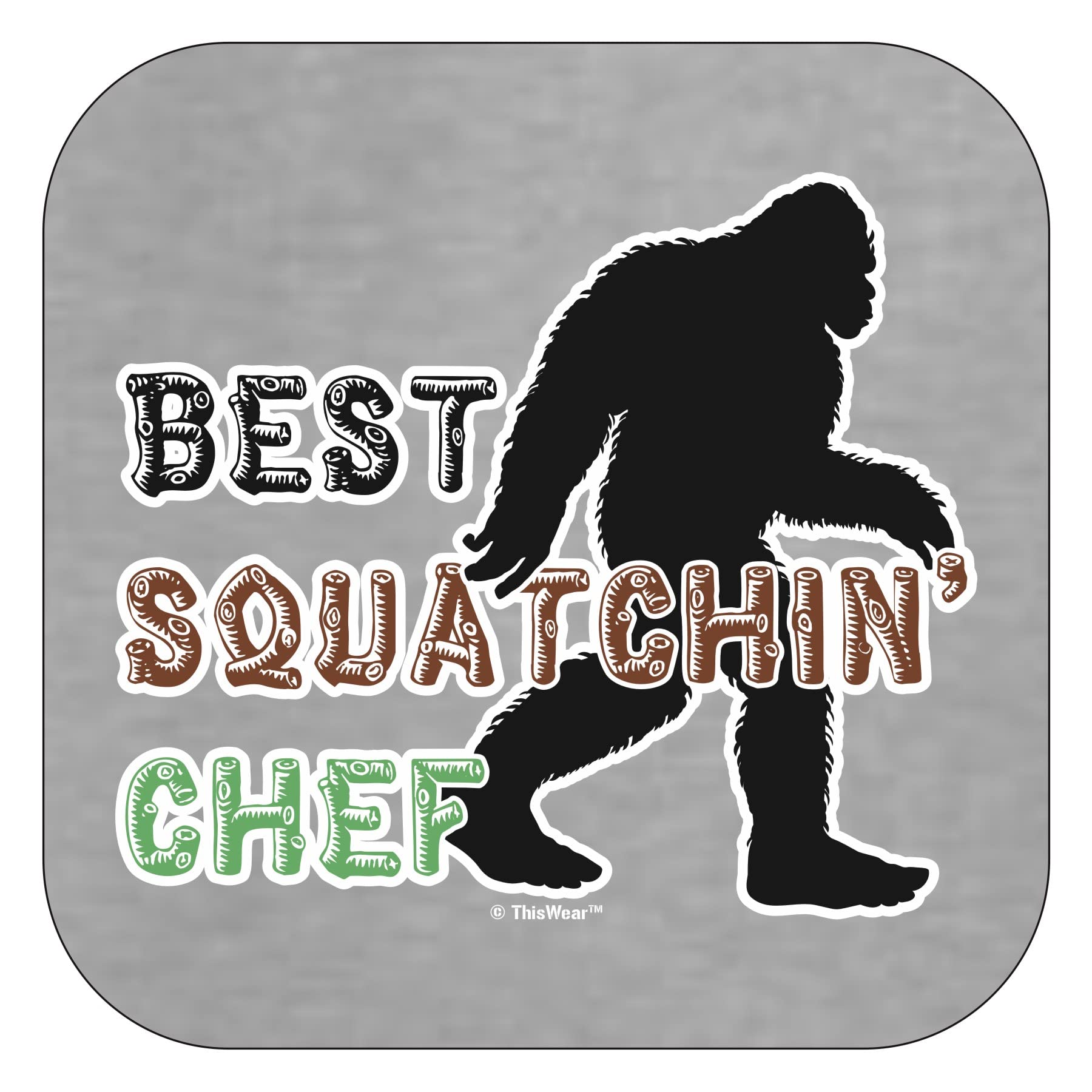 Chef Gifts for Women Best Squatchin Chef Ladies Short Sleeve T-Shirt Small Sport Grey