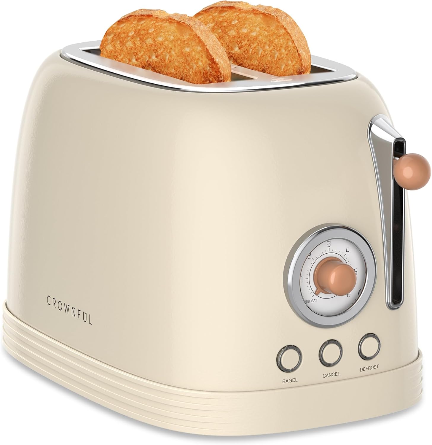 CROWNFUL 2-Slice Toaster (Cream) Thumbnail