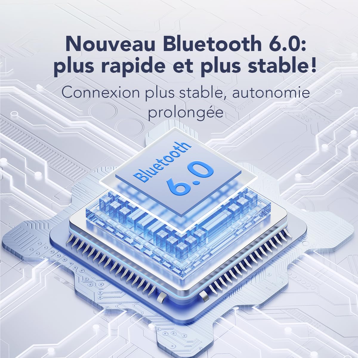 NE20 AI Écouteur Traducteur Instantané, 135 Langues 6 Modes de Traduction, Bluetooth 6.0, Écran Tactile, Son HiFi, Idéaux pour Le Bureau, Le Sport et Les Études