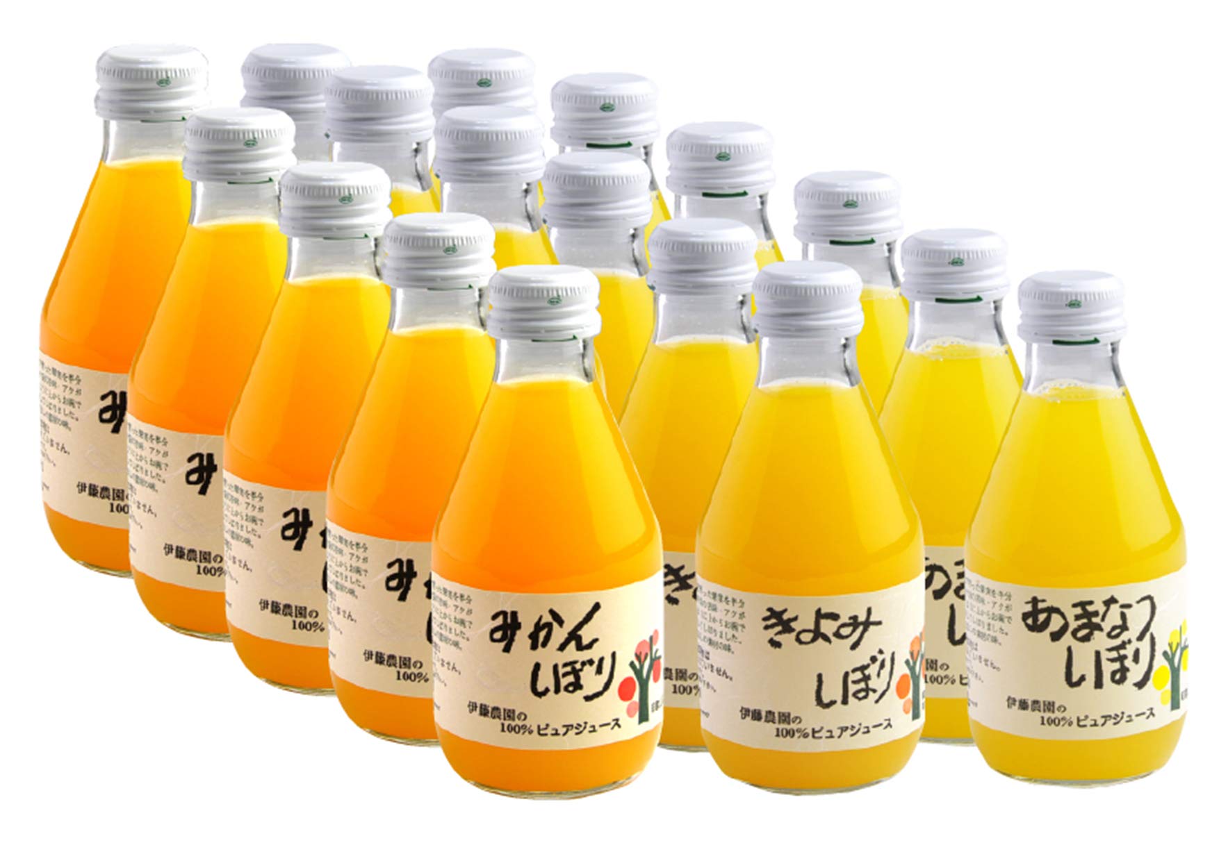 Amazon.co.jp: Ito Noen 100% Pure Juice, 6.3 fl oz (180 ml) x 15