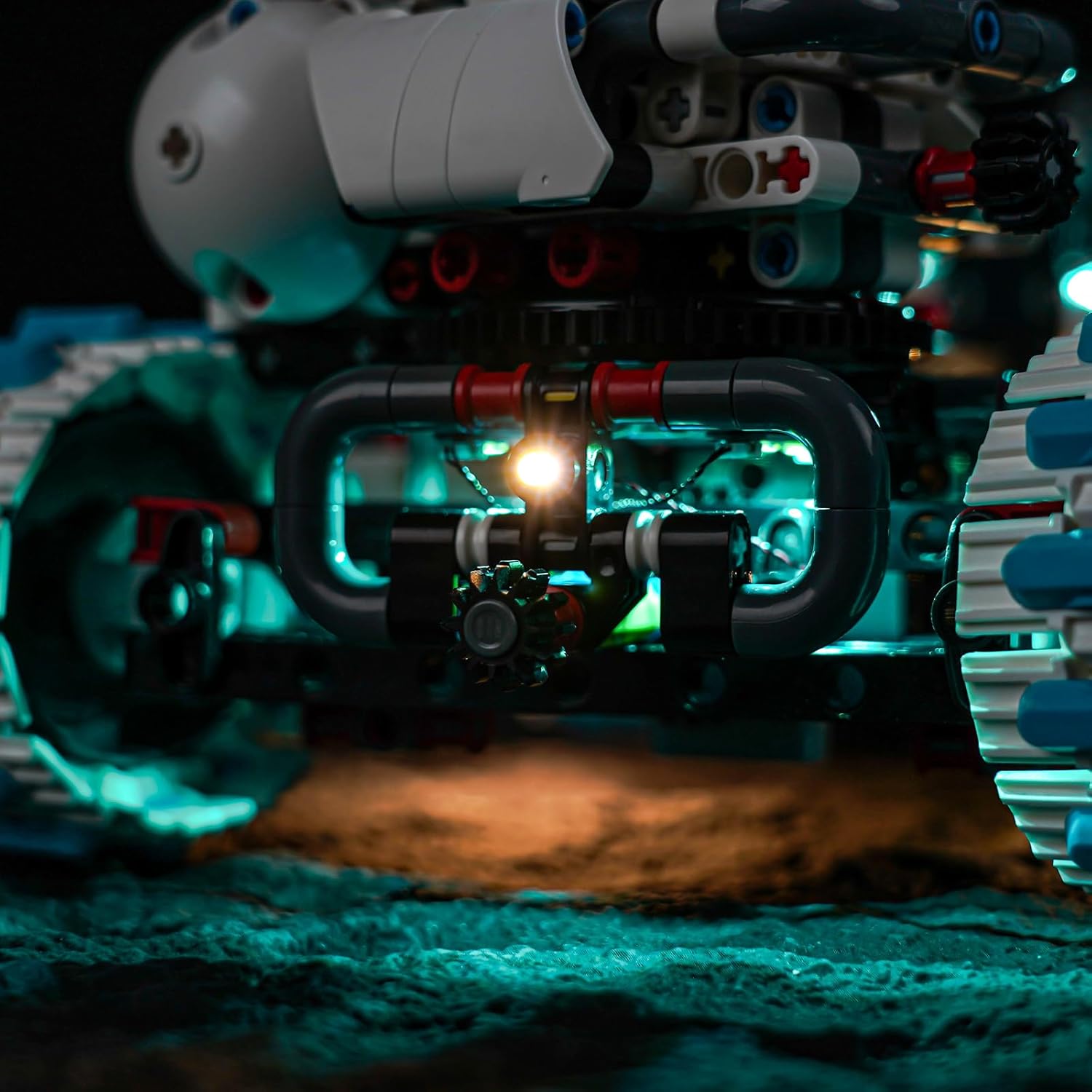 Upgraded Led Light Kit Compatible with Lego Technic Lunar Outpost Moon Rover Space Vehicle Building Set, Lights Decoration Compatible with Lego 42211 (Model Not Included)