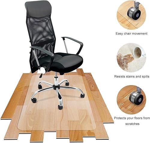 Miniatura 5 de Protector de suelo de madera de 152 144 136 128 120 112 104 96 88 80 72 pulgadas, almohadilla protectora de plástico lavable para