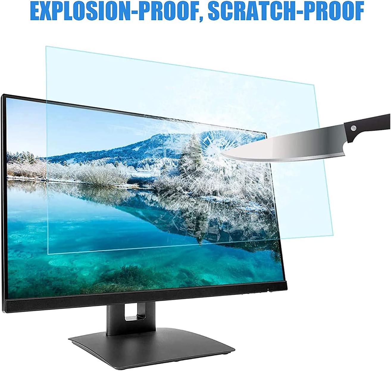Extremely Clear TV Screen Protector Anti-Glare Anti-Scratch 32-52 Inch Anti Blue Lightweight Protector Film for LCD LED 4K OLED QLED HDTV Displays