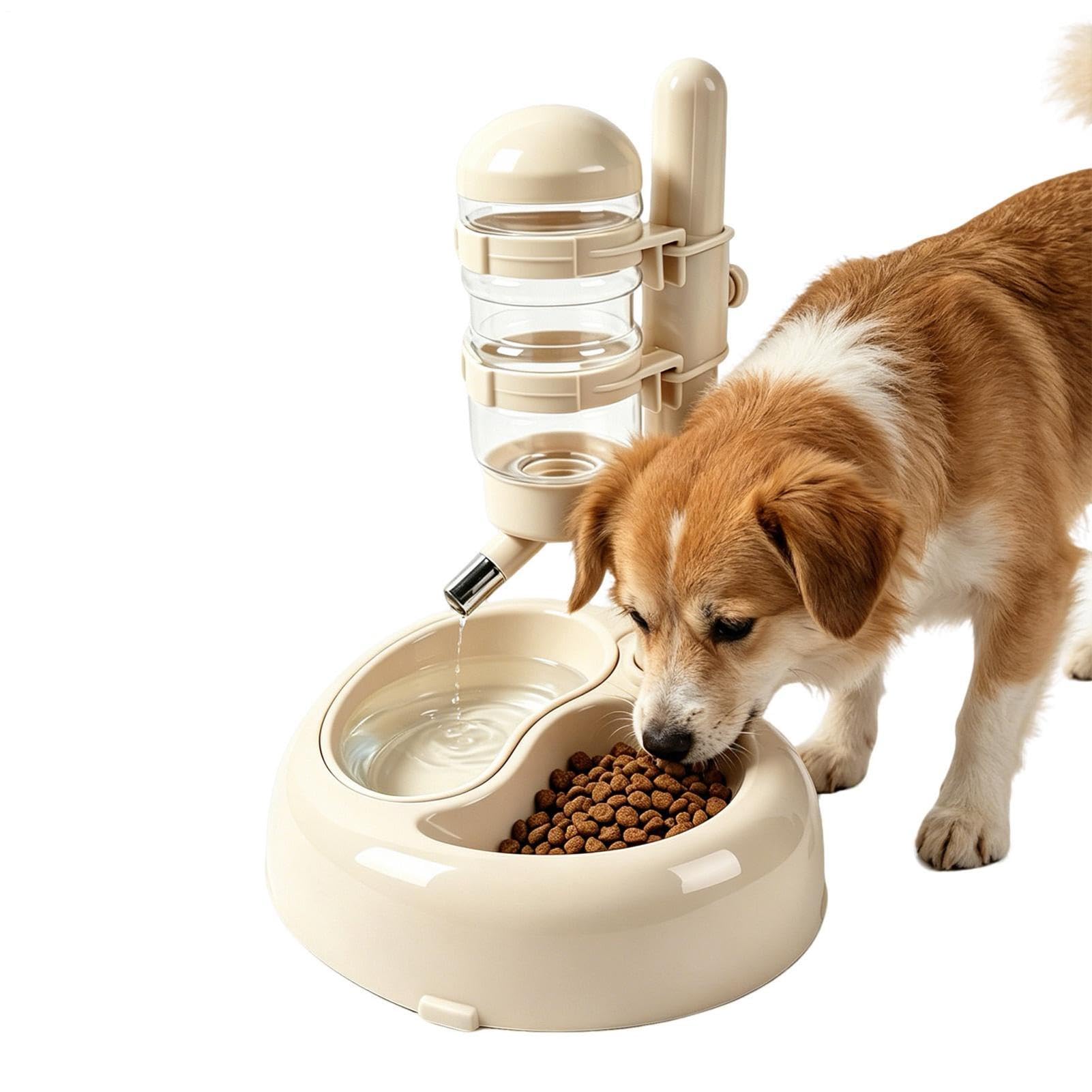 Futternapf für Hunde – Langsamer Futternapf, erhöhte Hunde-Futterstation, verstellbare Höhe, Tiernapf, Wasserfütterung, Haustiernapf für Wohnzimmer, Hof, Hinterhof, kleine, mittelgroße und große