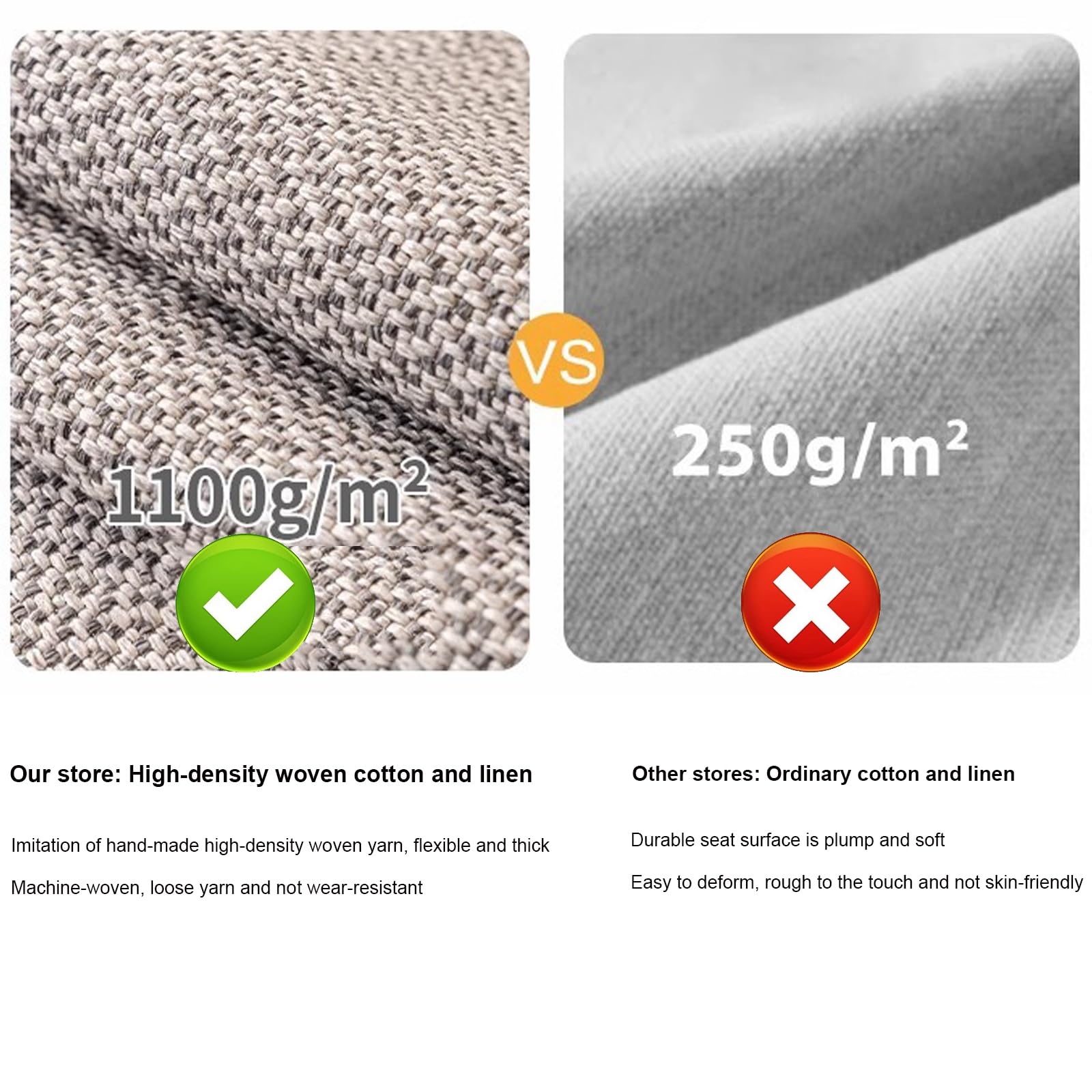 Funda universal antideslizante para sofá, lavable, con agarre de silicona, protector de muebles de algodón y lino (azul claro, 70 x 210 cm)