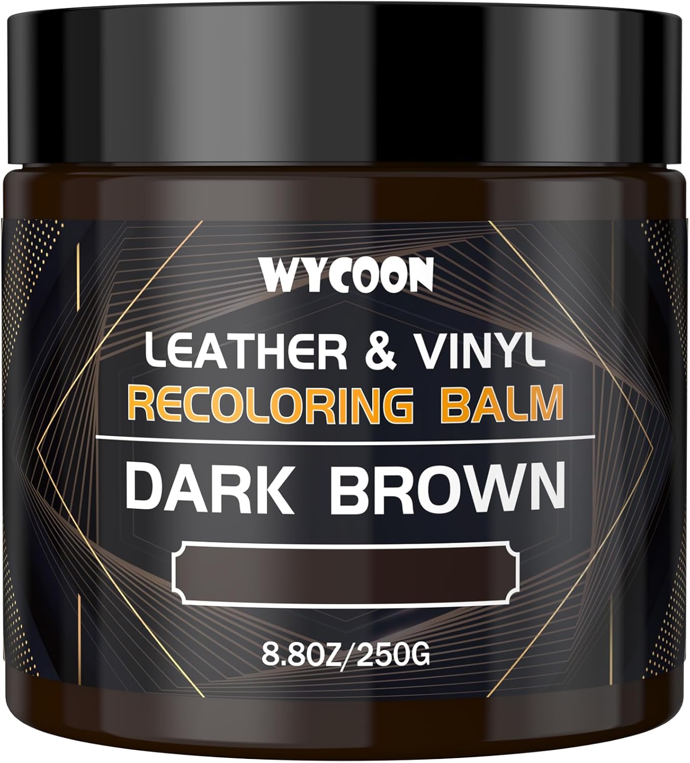 Leather Recoloring Balm & Color Restorer | Dark Brown Leather Dye, Paint & Repair Kit for Furniture, Couches, Car Seats, Shoes | Restore Faded & Scratched Surfaces
