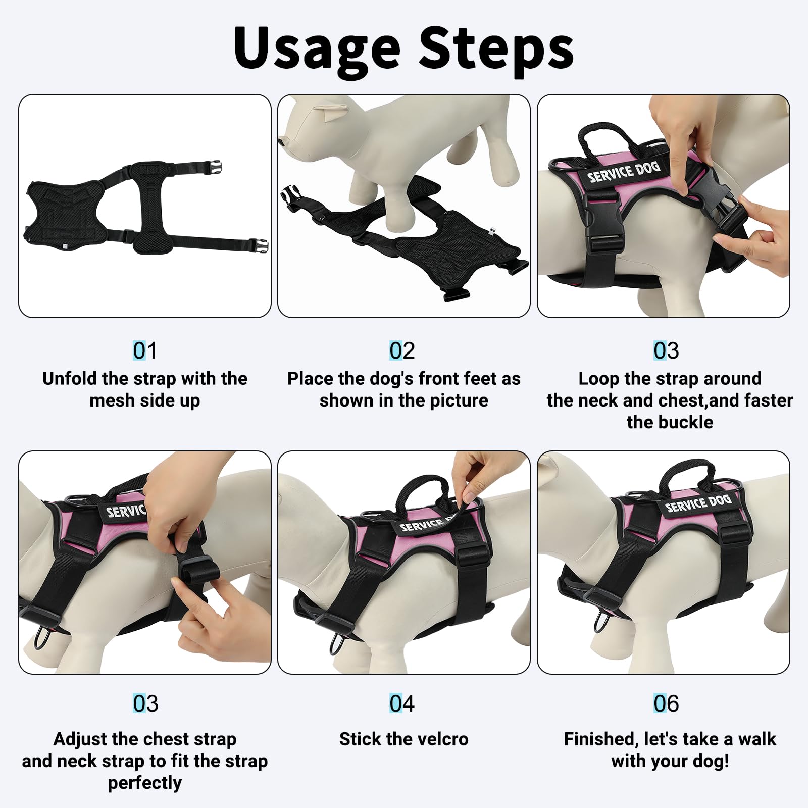 Belababy Dog Harness Small Medium Large - Image 3