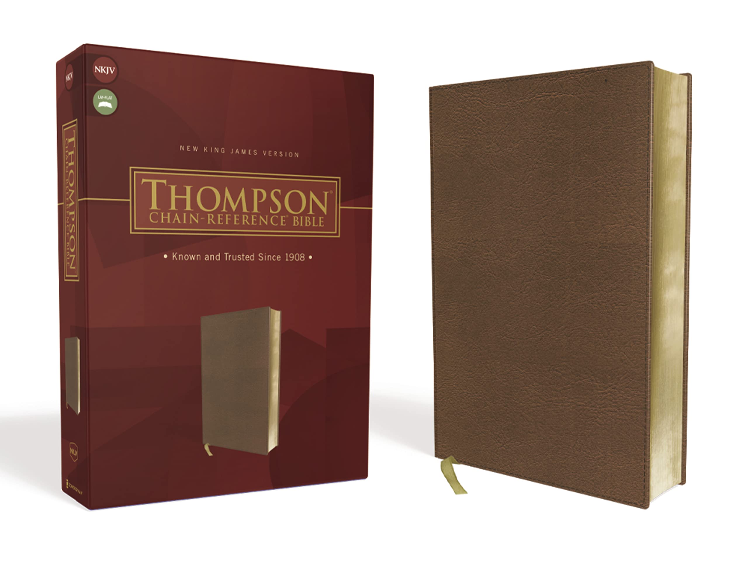 NKJV, Thompson Chain-Reference Bible, Leathersoft, Brown, Red Letter: New King James Version, Brown, Leathersoft, Red Letter