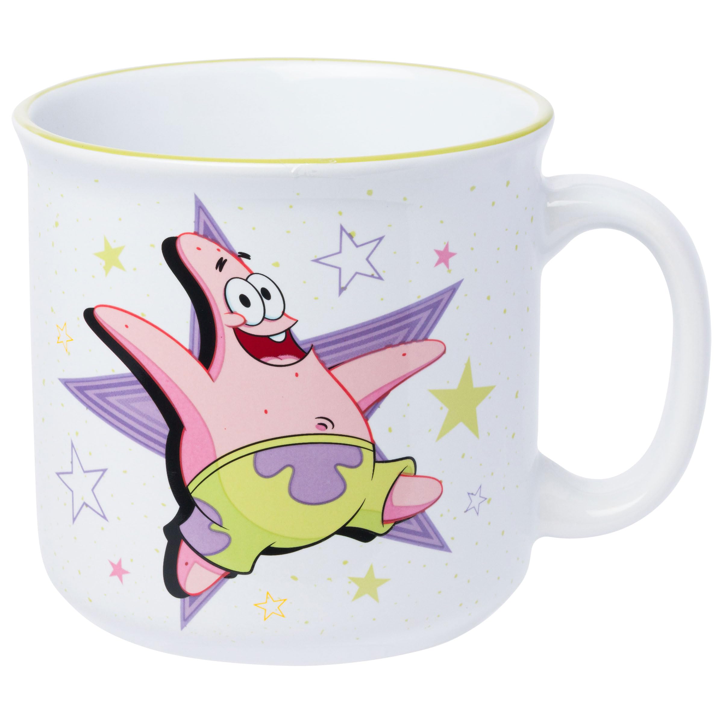 Silver Buffalo Spongebob Patrick Main Character Energy 20oz Ceramic Camper Mug