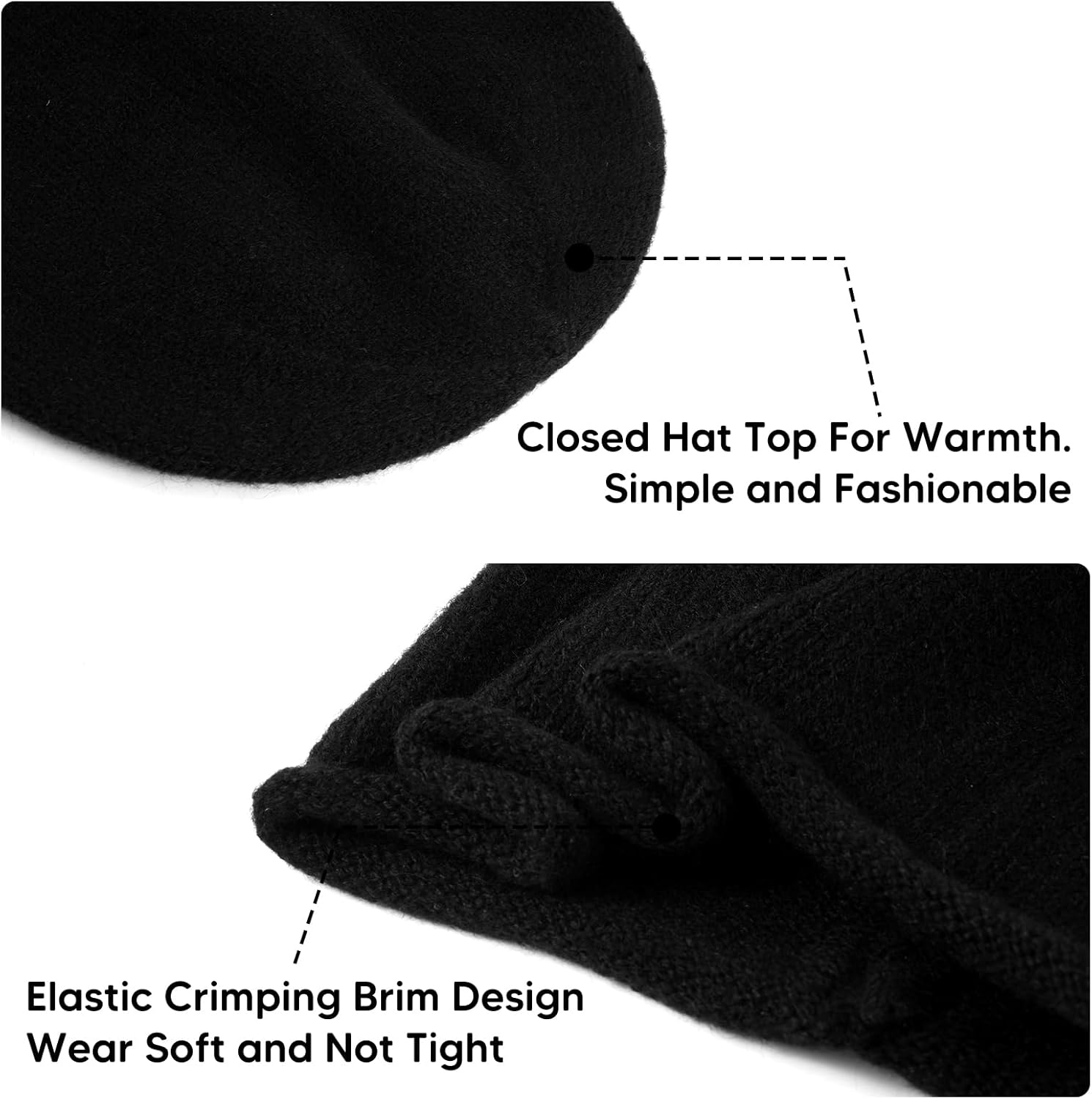 DOCILA Knit Slouchy Beanie Women Men Warm Winter Cozy Knitted Skull Cap Stretchy Soft Stocking Hat for Winter Fall Spring - Image 6