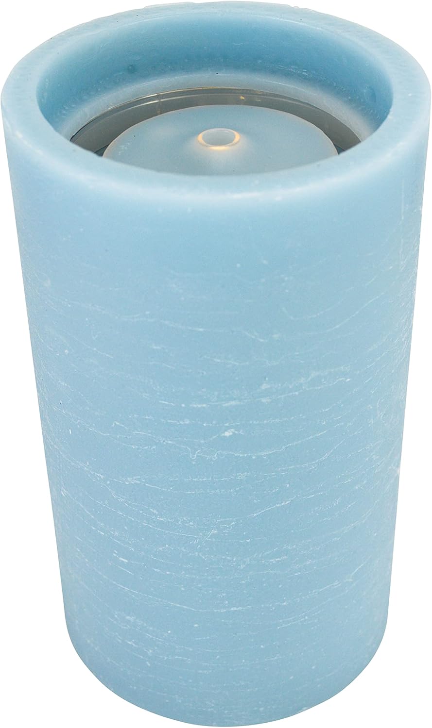 Black Friday - 50% OFF GKI Bethlehem Lighting Aquaflame Wax Flameless Candle Fountain Blue