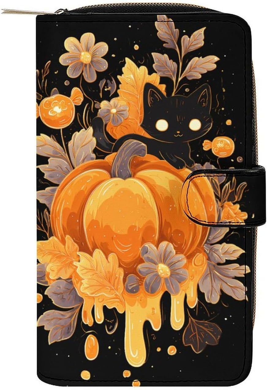 Autumn Tricks Women's Long Wallets Leather Purse Fold Clutch Credit Card Holder