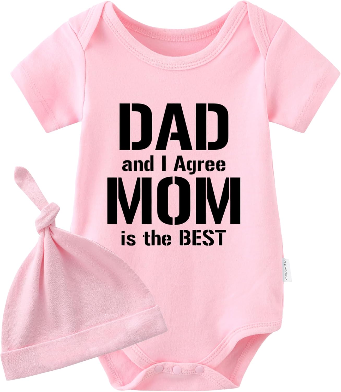 Body Para Bebés Gemelos - Manga Corta Con Sombrero, Estampado 'Mom Is The Best', Algodón 100%, Ideal Para Regalo