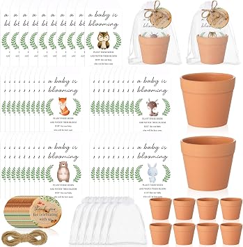 Ctosree 50 Sets Woodland Baby Shower Favors for Guests