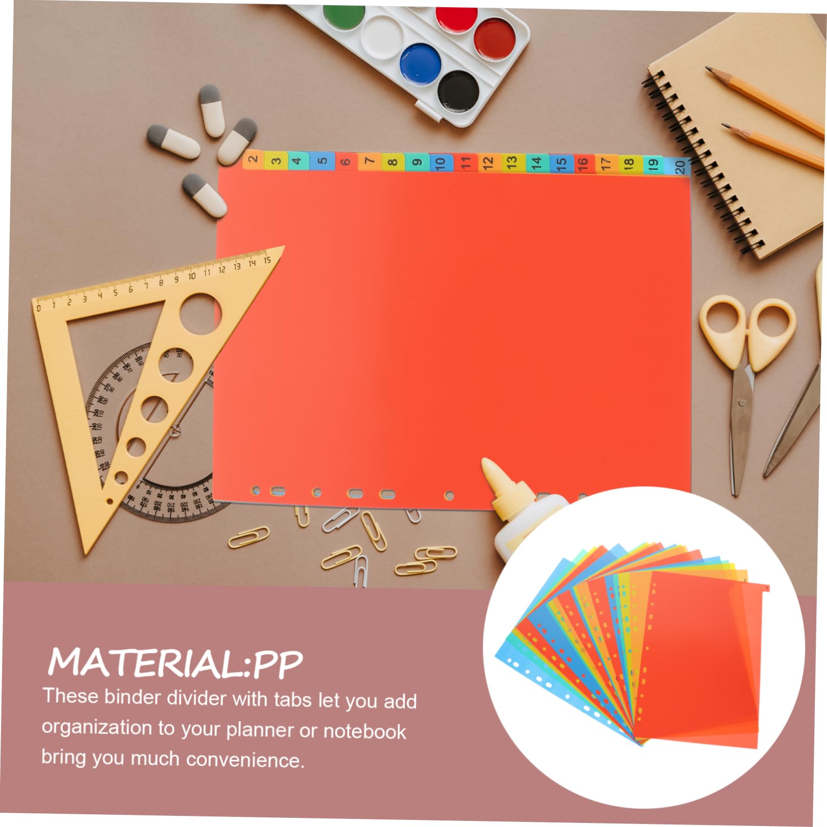 たなからページ Amazon | Tofficu A4 20枚 a4/11 穴インデックスページ