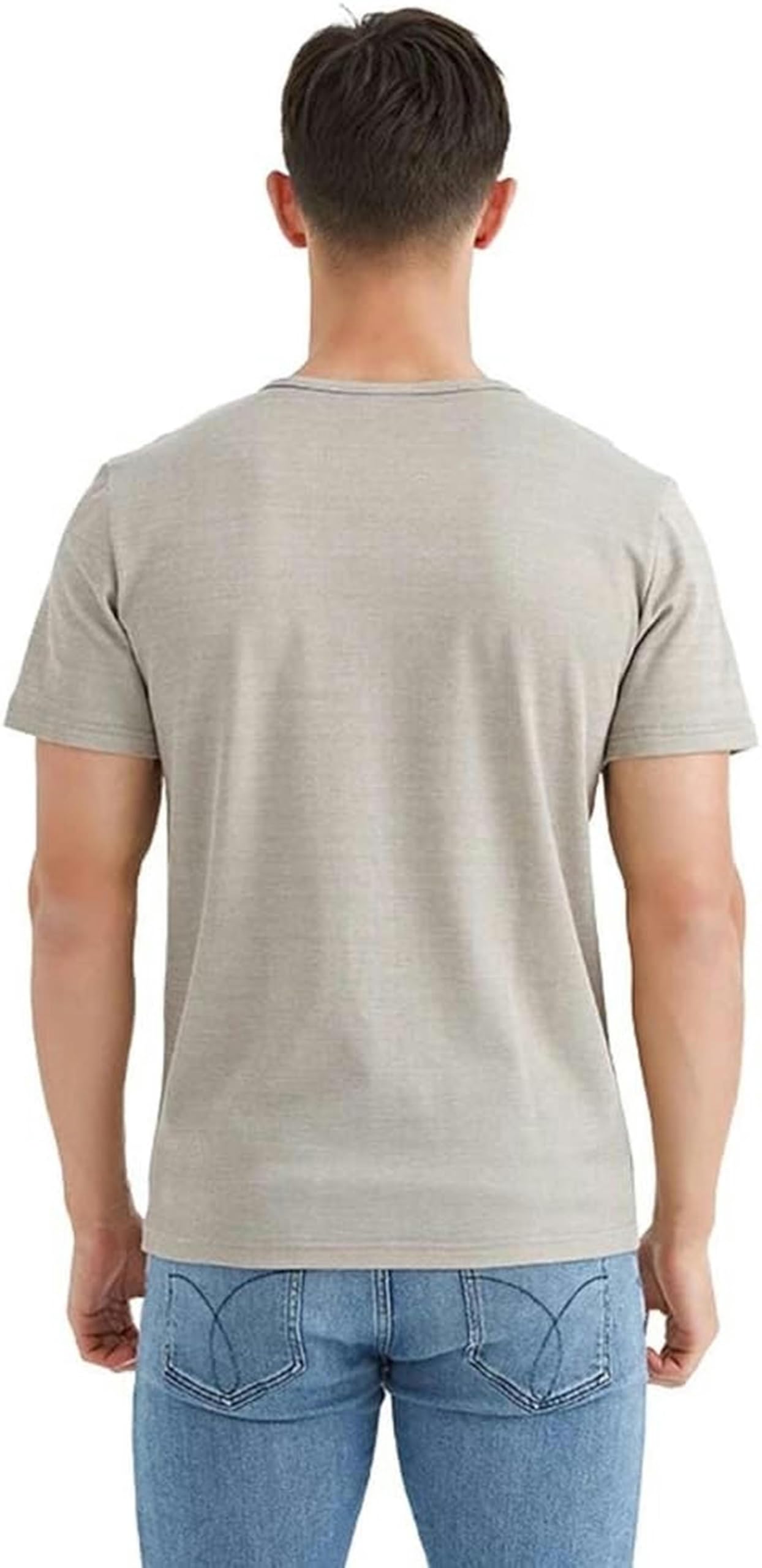 T -Shirt Maschile, Fibra d'Argento, Abbigliamento Protettivo per Radiazioni Elettromagnetiche, Protezione del Computer/Telefono Cellulare/TV EMF