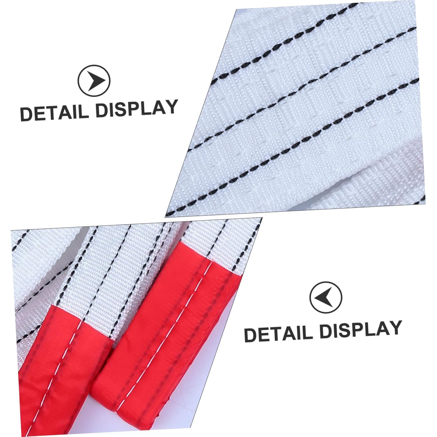 Zerodeko 2pcs Heavy Duty Lifting Slings Flat Winch Straps Recovery Straps Lift Sling Belts for Tree Work Moving