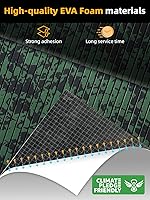 Vista 2 de FOCEAN Pisos para lancha de espuma de etilvinilacetato, cubierta de lancha, piso marino camuflado, autoadhesivo, alfombrillas marinas para lanchas