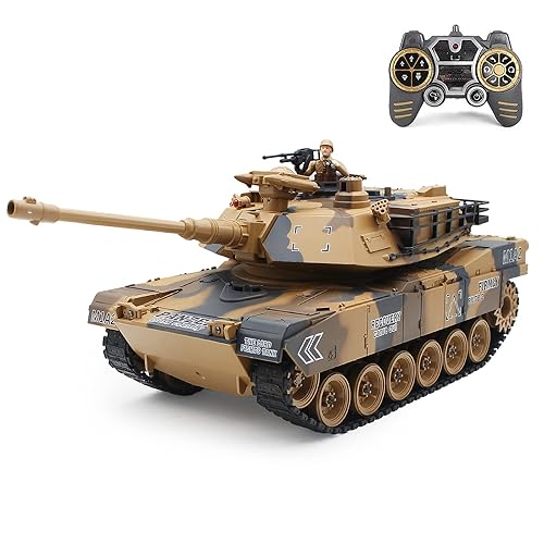 fisca 1/18 Remote Control M1A2 RC Tank with 2.4Ghz, 15
