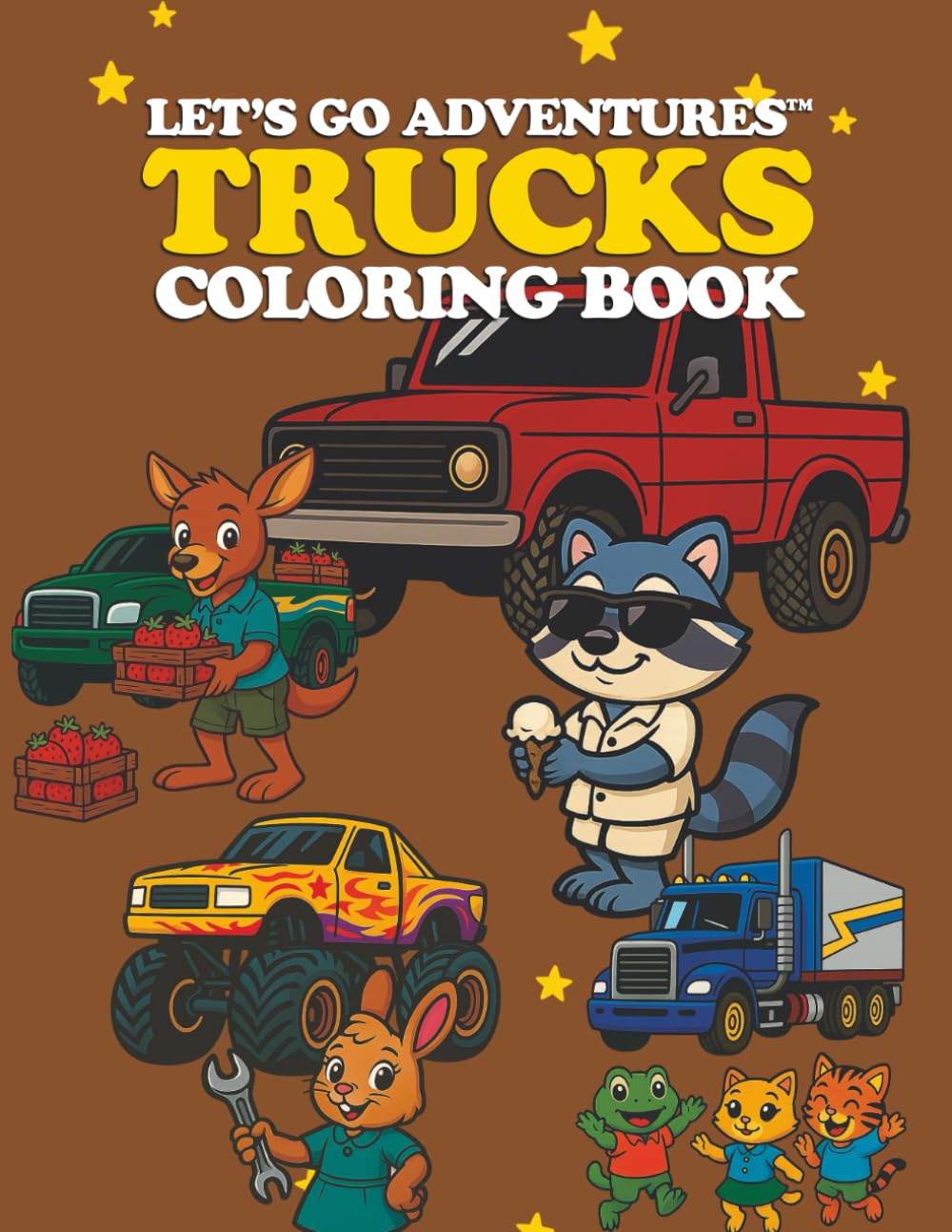 Let’s Go Adventures™: Trucks Coloring Book (Let's Go Adventures! Coloring Books)