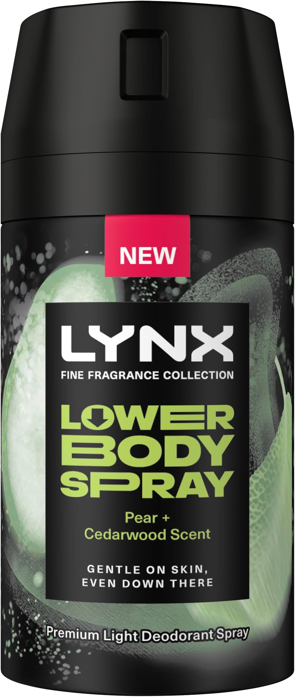 Fine Fragrance Collection Pear + Cedarwood Lower Body Spray premium light deodorant spray for 72 hours of freshness 100 ml