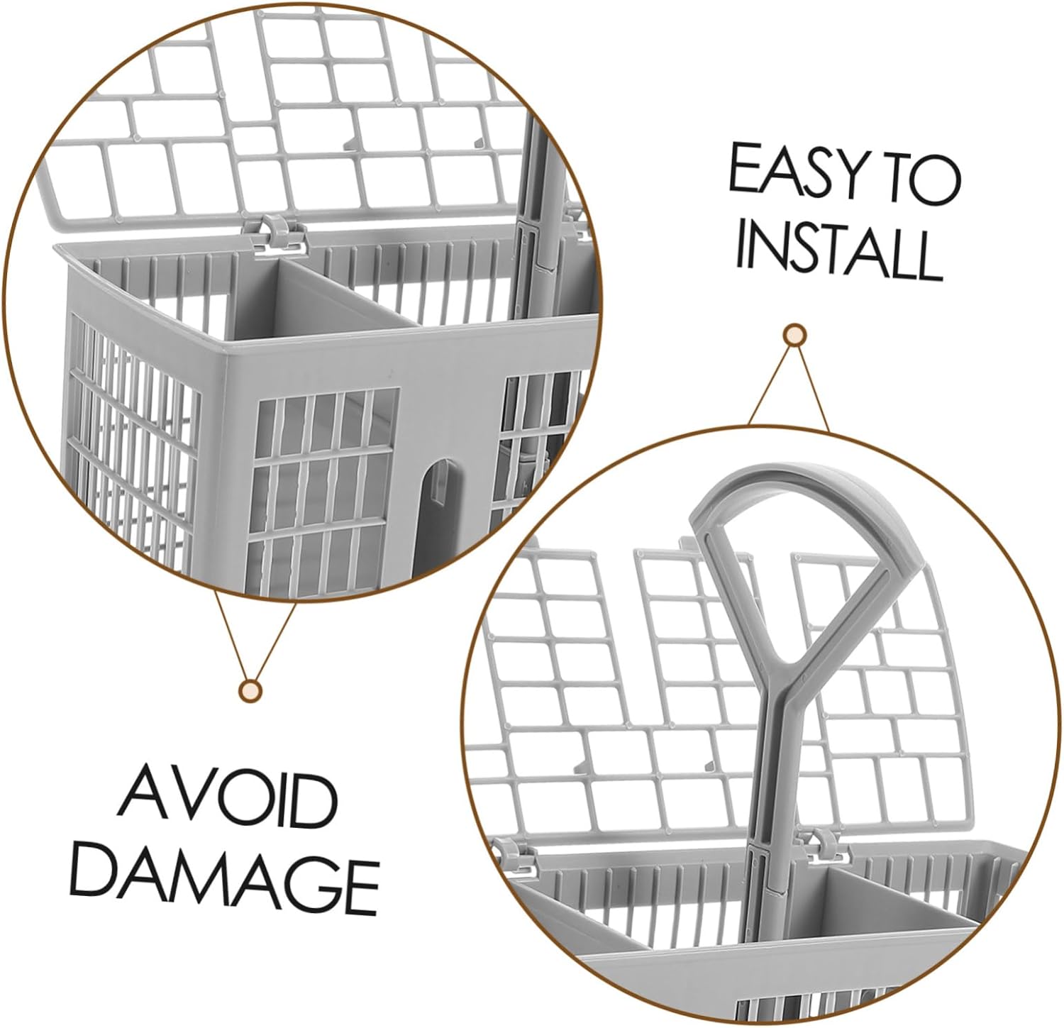 jojofuny 3pcs Dishwasher Silverware Basket Cutlery Organizer Chopstick Holder Dishwasher Accessories Utensil Drain Basket