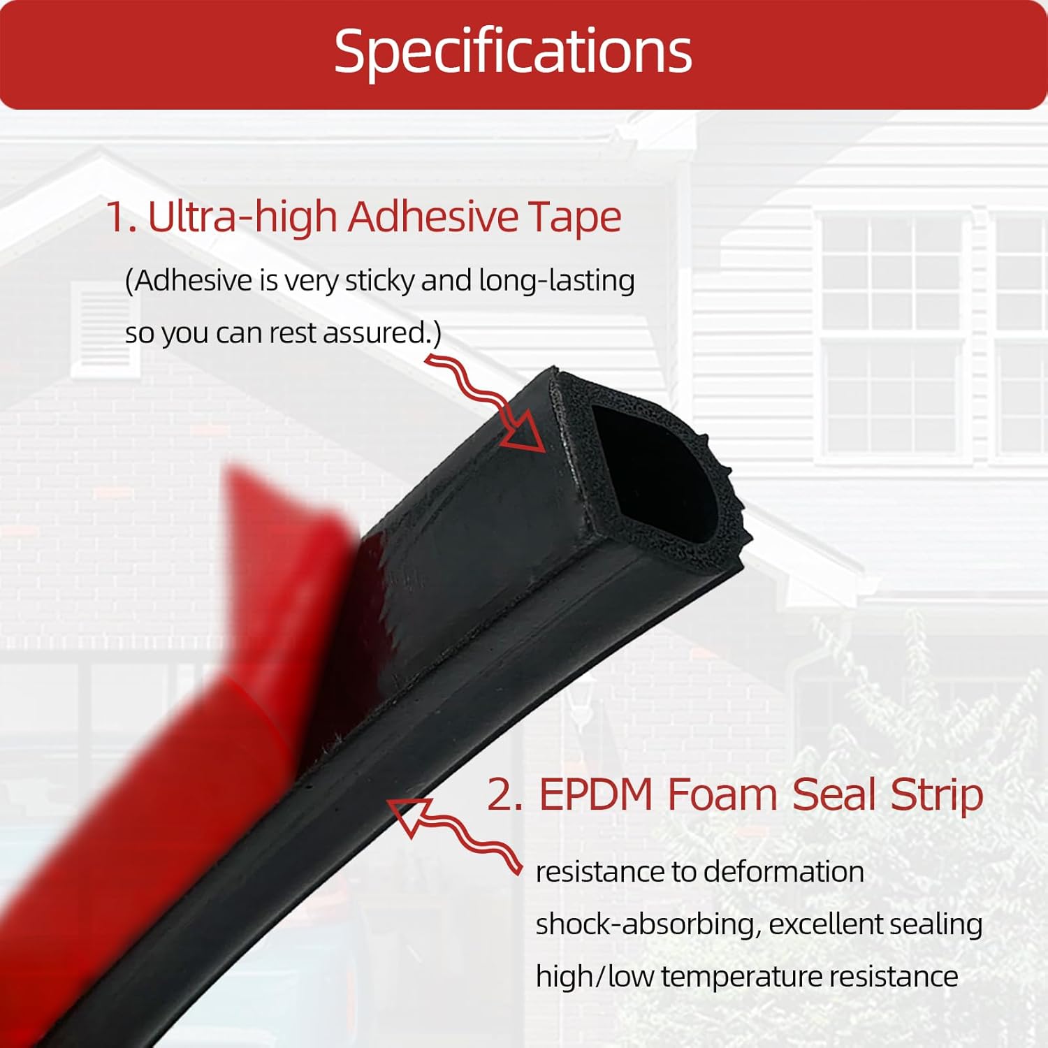 D Shape Rubber Weather Stripping (Black, (0.75INCH ; 0.75INCH) 10FT)