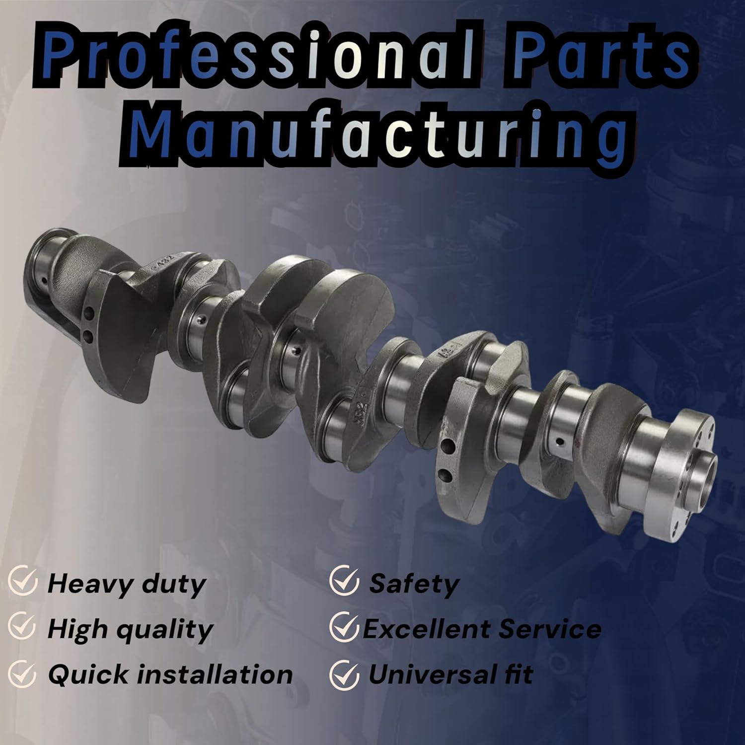 11217580483 Turbo Crankshaft compatible with BMW 335i 435i 535i 135i X5 X6 640i 740Li N55B30A 3.0L