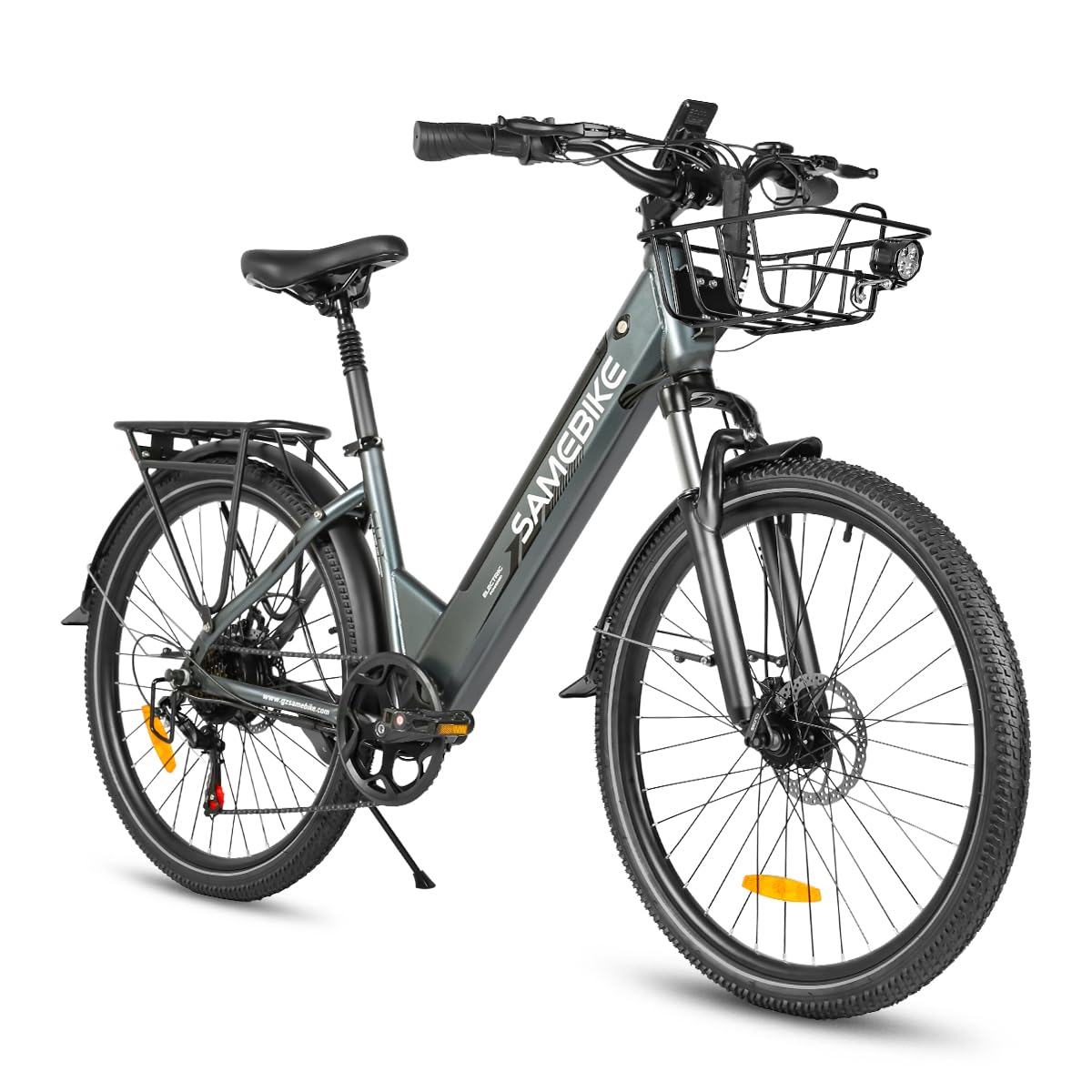 SAMEBIKE Bicicleta Eléctrica Adultos, 26'’ E-Bike con pedaleo asistido Batería 36V 15AH 150KG Carga Máxima, Bici Eléctricas de Montaña para Mujeres Hombres