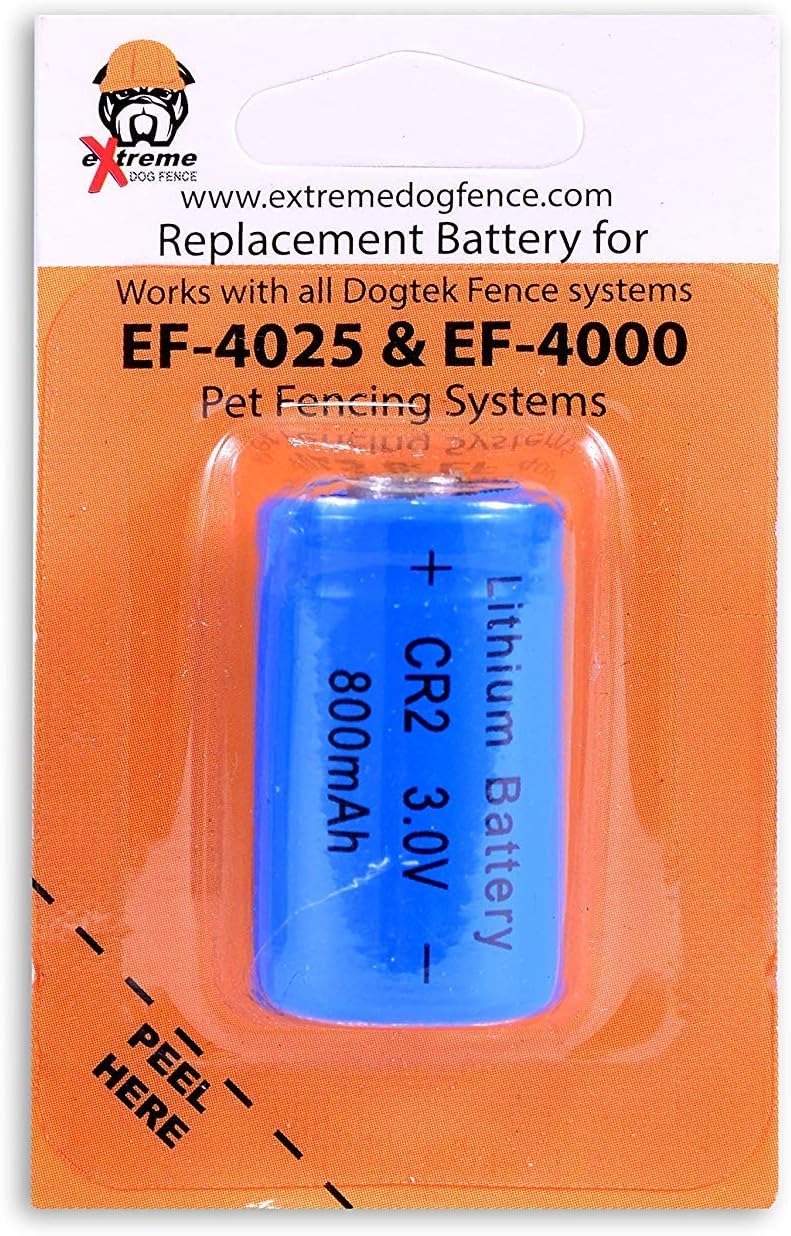Electric Dog Fence CR2 Battery Compatible With DOGTEK