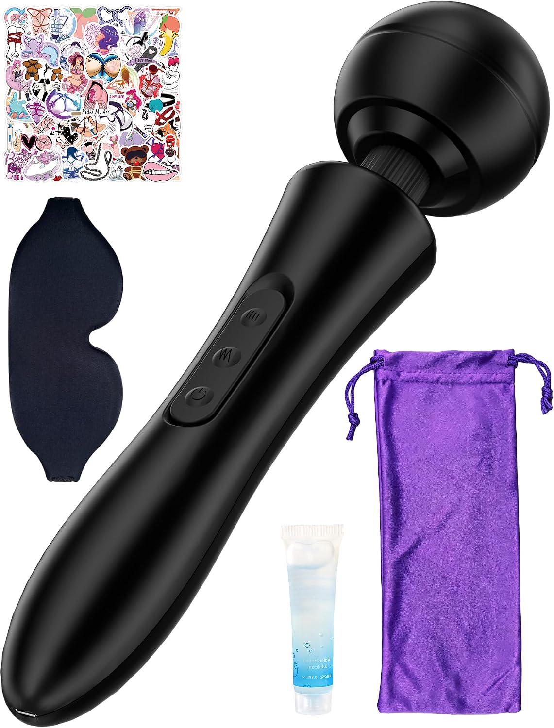 Wand Vibrator for Women, Clitoral Stimulator Adlut Sex Toys & 4 Attachments