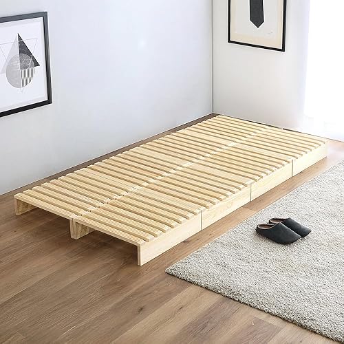 Iris Plaza Bed Frame, Pallet Bed, Freely Interchangeable, Lightweight, Pine