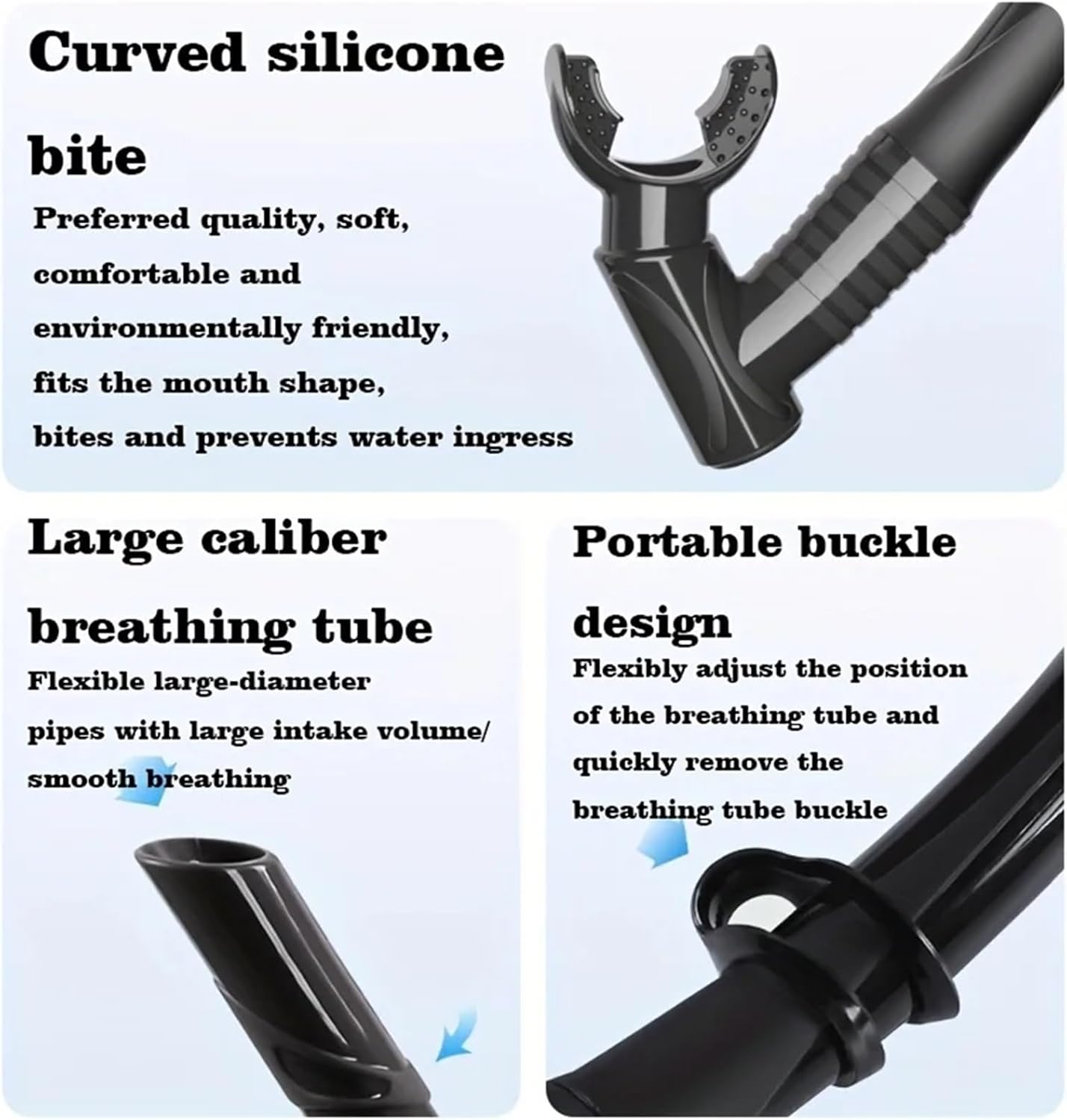 Diving Snorkel Diving Snorkel Adult Breath Tube Multifunctional Silicone Wet and Dry Swimming Dive Scuba Equipment