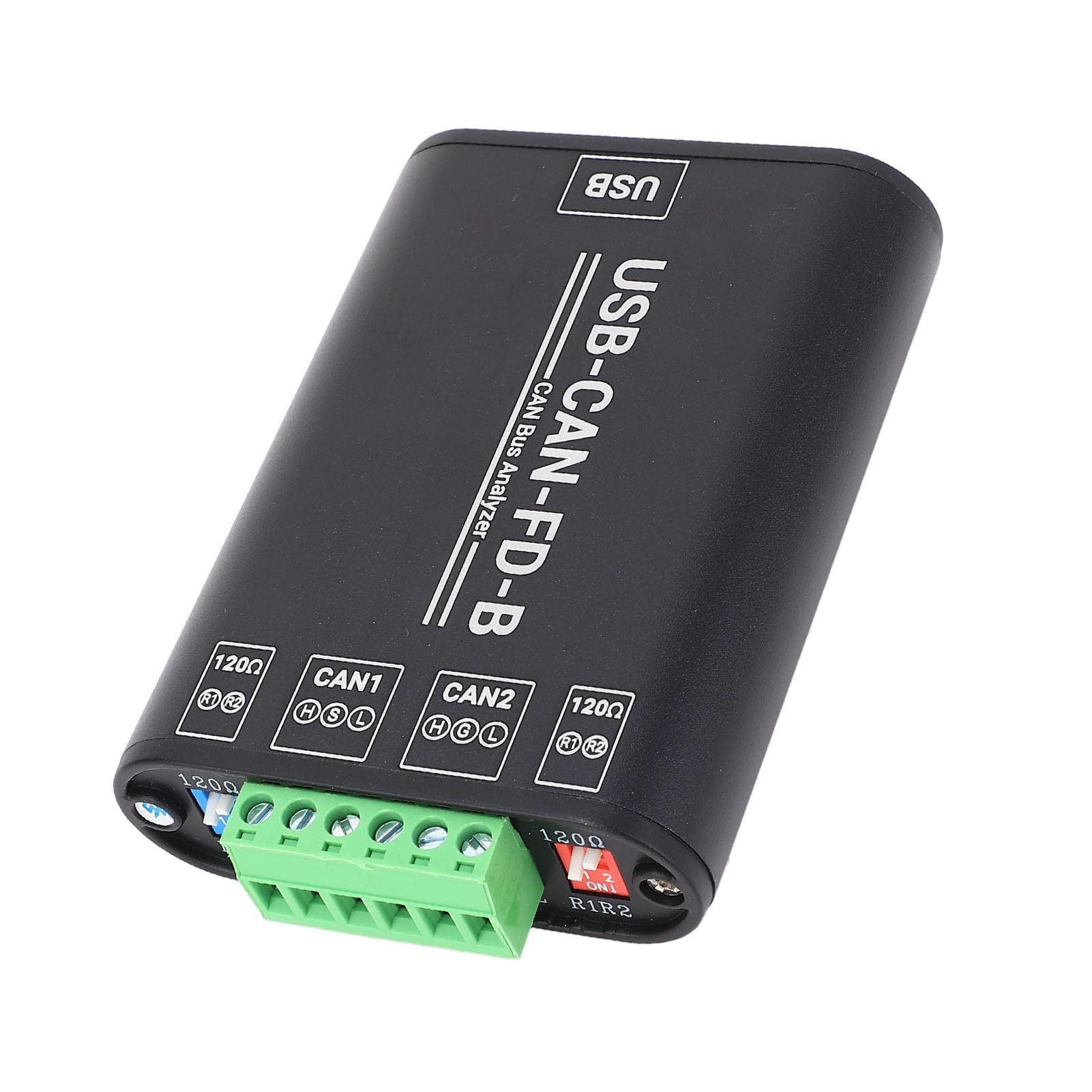 Cocoarm Analizator USB na CAN Analizator Magistrali CAN ze Stopu Aluminium 2 Izolowane Kanały 3000 V DC Adapter USB na FD do Komunikacji Zasilania Przemysłowego i Inteligentnego Sterowania