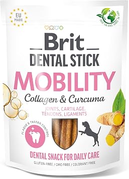 Brit   Dog Dental Sticks Mobility, Curcuma & Collagen Flavour, 7 sticks