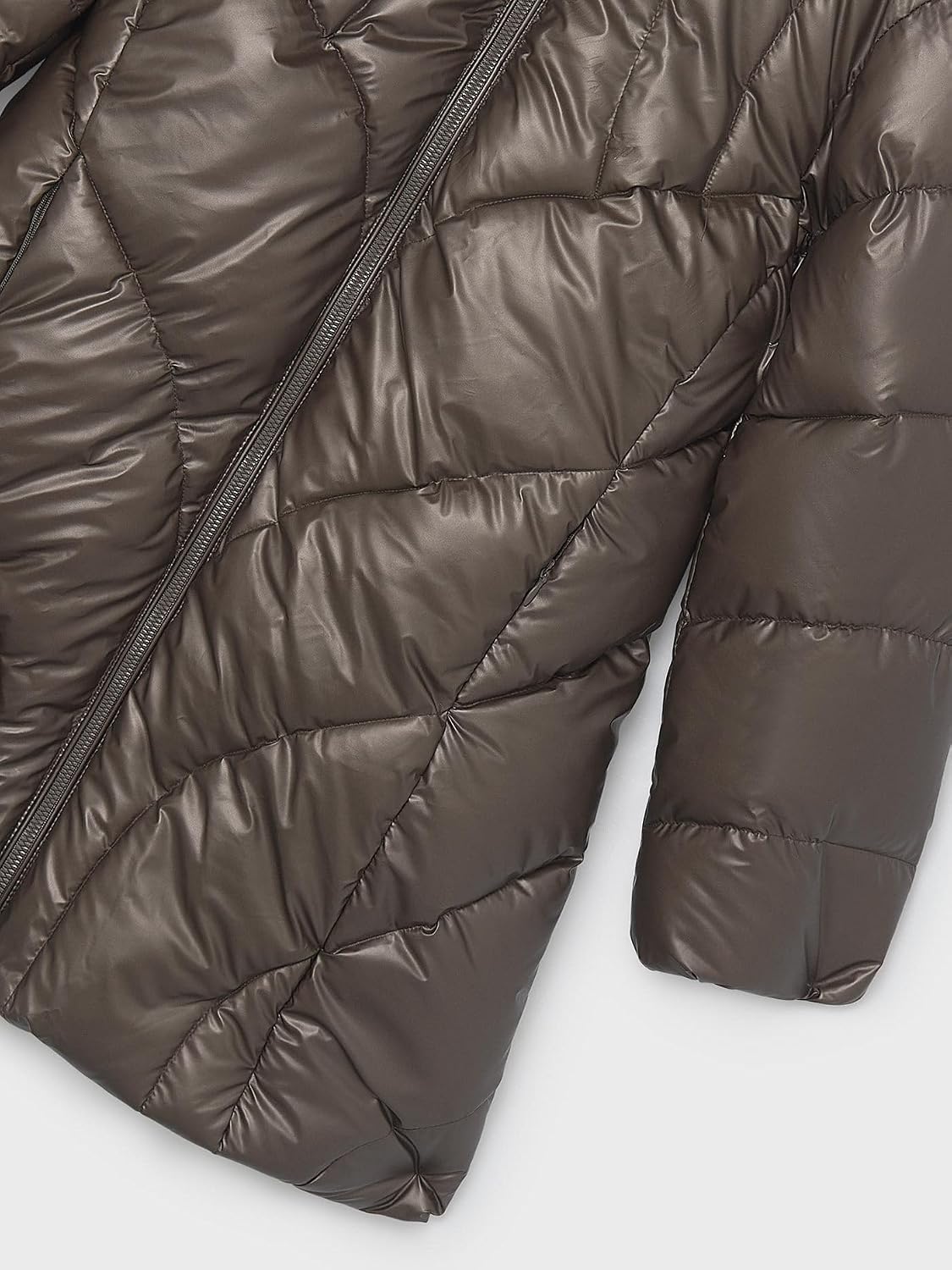 Mayoral Long coat for Girls Chocolate