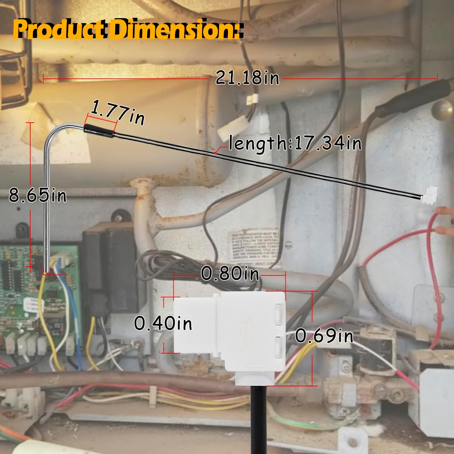 3850644422 Heating Element Compatible with Dometic Refrigerator (325W 120Vac) & Refrigerator Model Dometic RM2652/DM2652/DM2852/DM2662/DM2663/DM2862